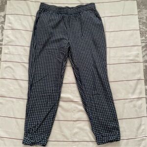 Madewell lightweight pull on pants joggers Japanese inspired print